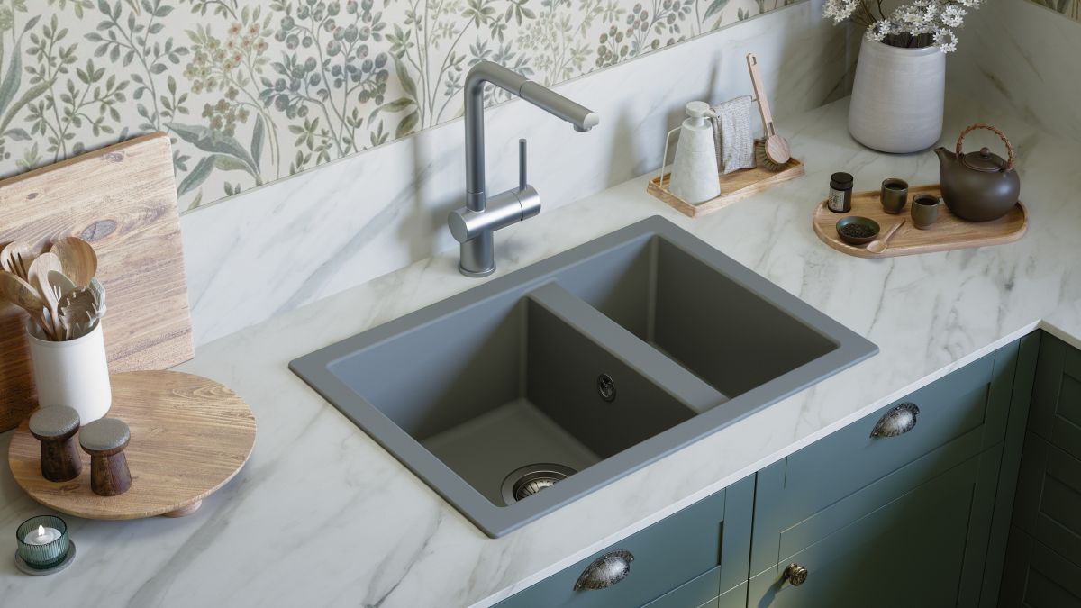 evier à encastrer evo gris